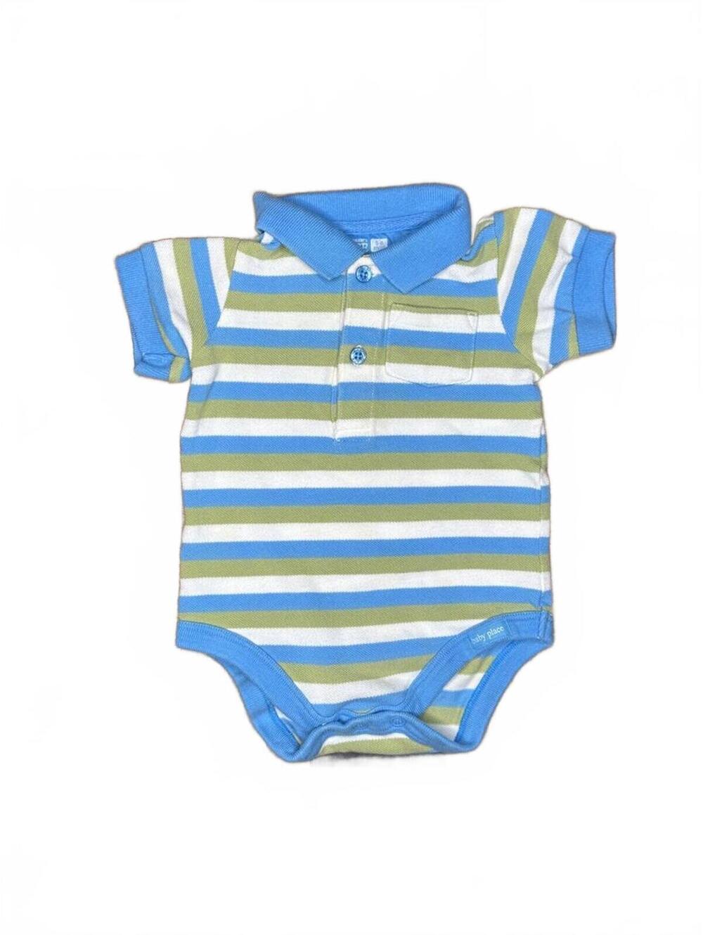 The Children's Place Baby Striped Polo Bodysuit 3-6 Months